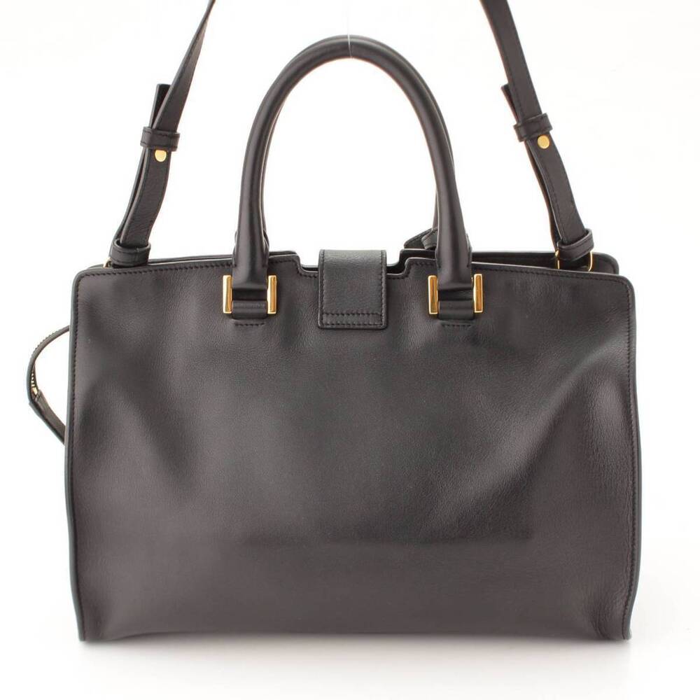 Saint Laurent Cabas Shoulder Bag Calfskin Black - Picture 4 of 9